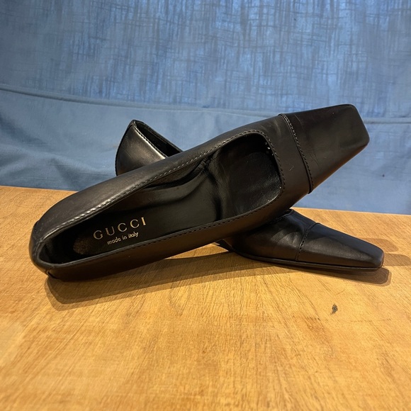 VINTAGE GUCCI LEATHER SHOES SIZE 8 1/2B - Picture 5 of 11